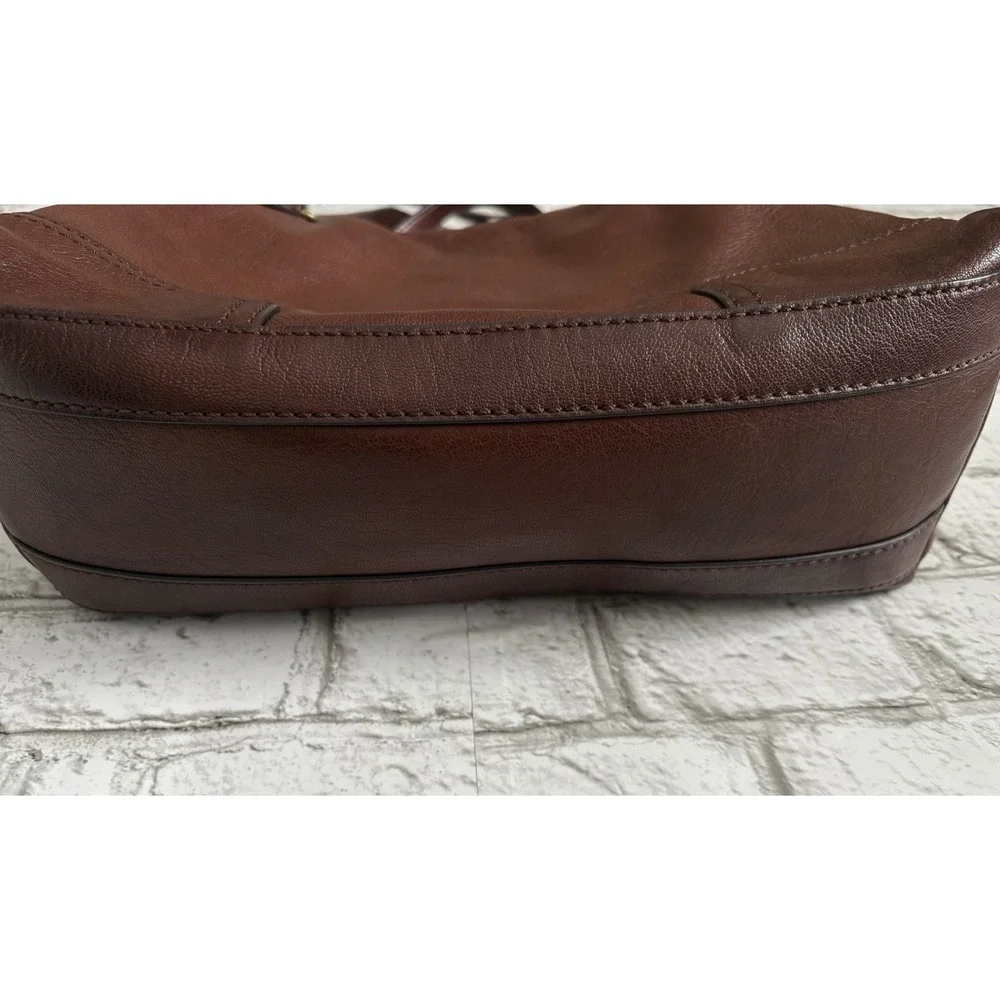 Frye Claude Cognac Leather Satchel‎ Brown Large Bag-MSRP $428